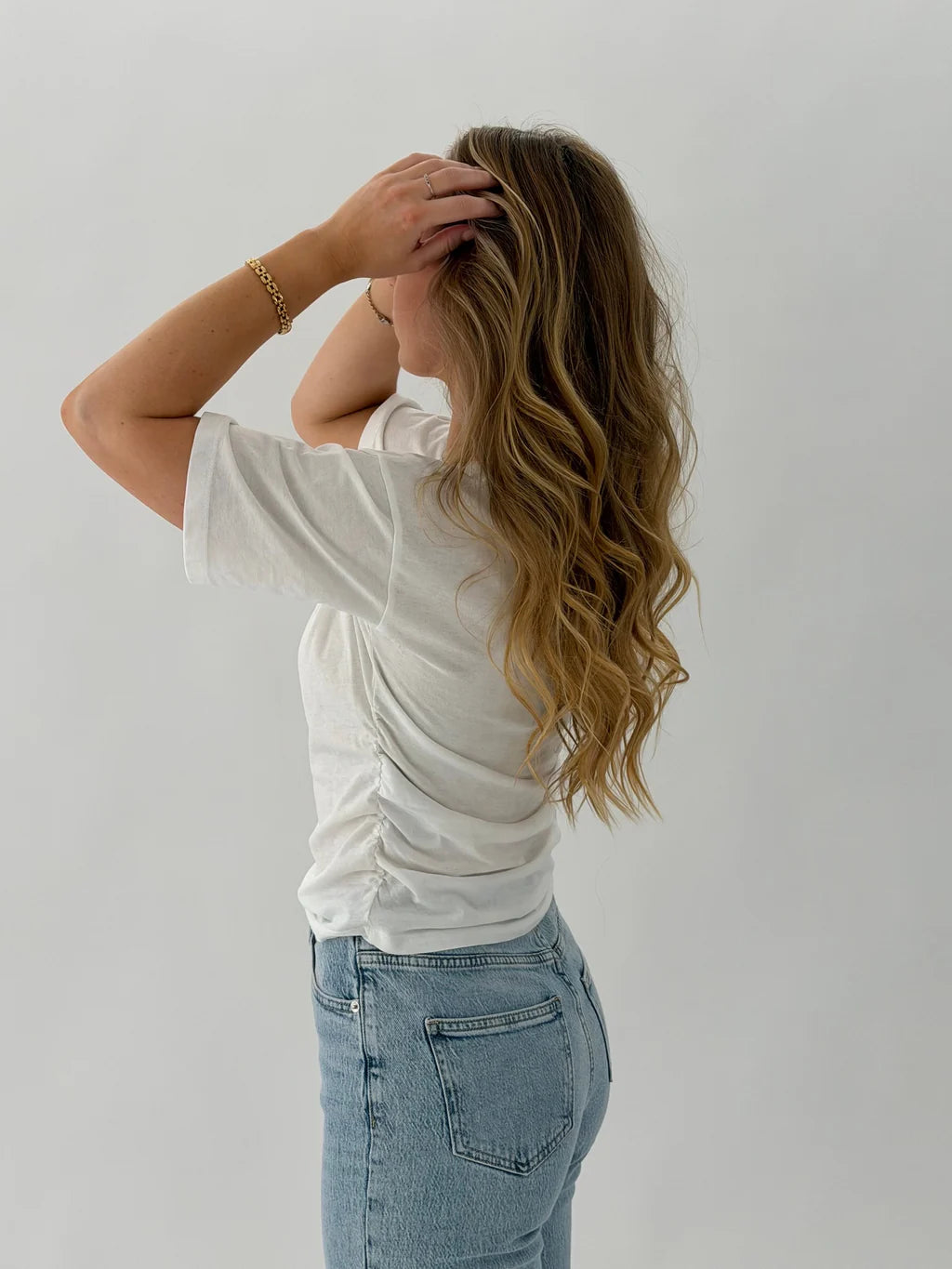 VMTESSA wide Jeans - Light Blue Denim